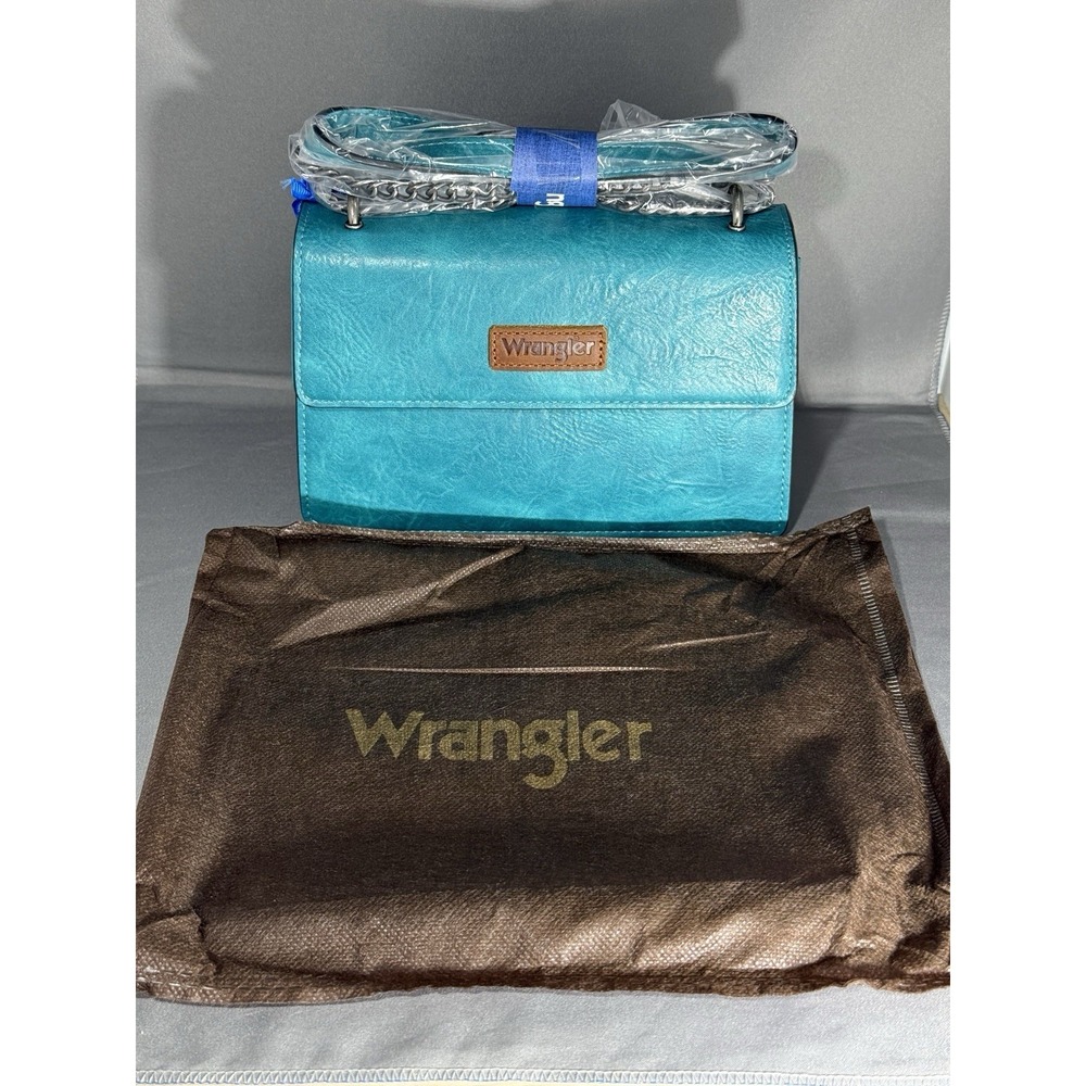 Wrangler Flap CrossBody Women Small Clutch Wallet Purse Shoulder Bag Turquoise